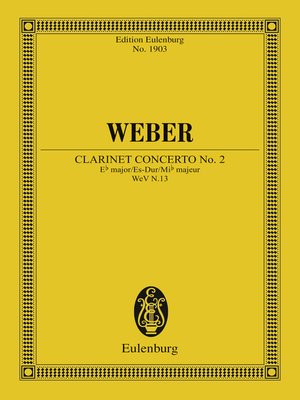 cover image of Clarinet Concerto No. 2 Eb major